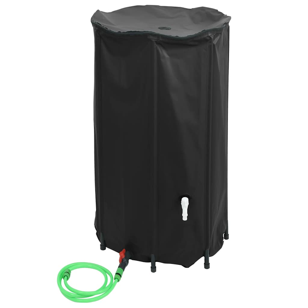vidaXL Zbiornik na wodę, z kranikiem, składany, 250 L, PVC