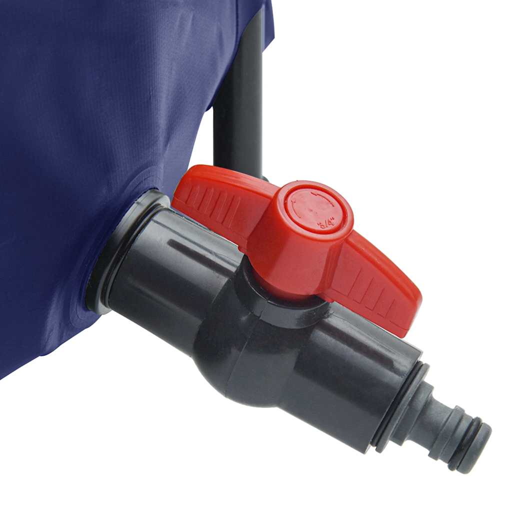vidaXL Zbiornik na wodę, z kranikiem, składany, 250 L, PVC