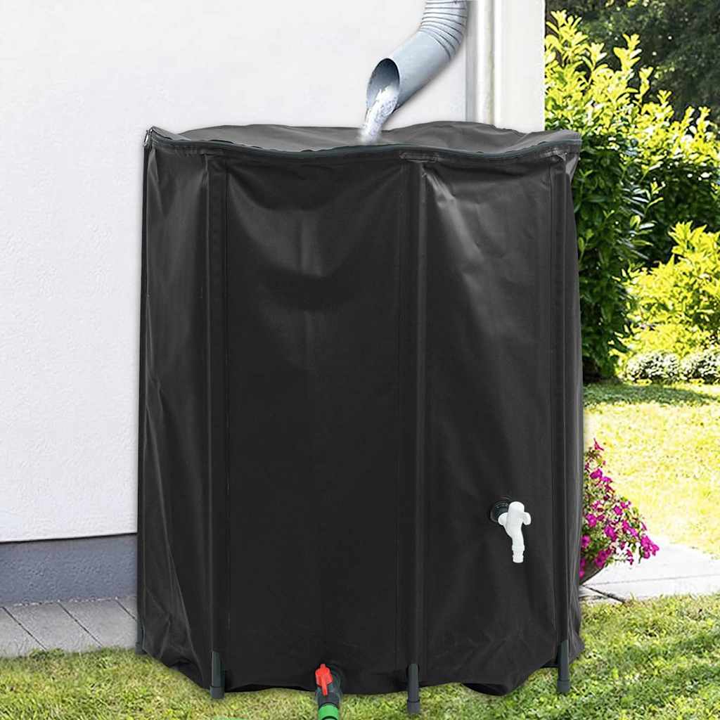 vidaXL Zbiornik na wodę, z kranikiem, składany, 1250 L, PVC