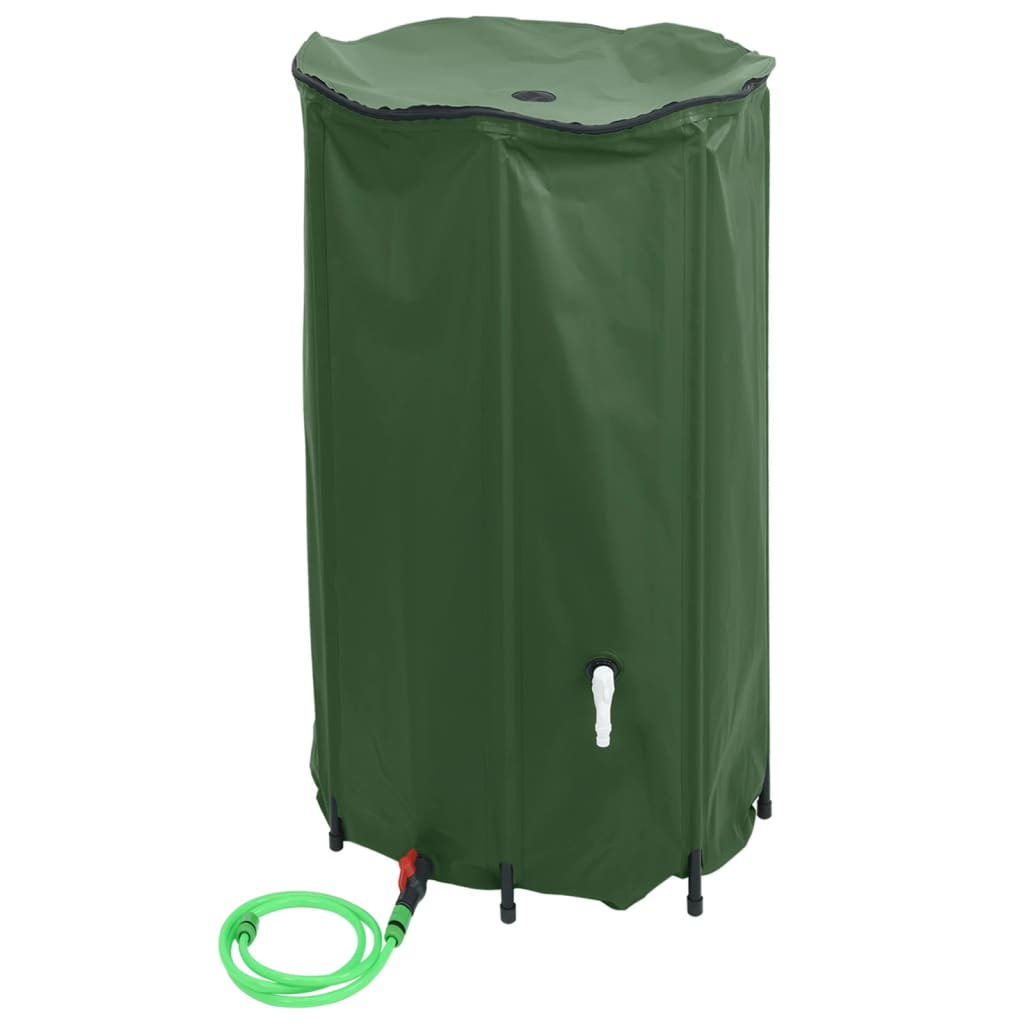 vidaXL Zbiornik na wodę, z kranikiem, składany, 100 L, PVC