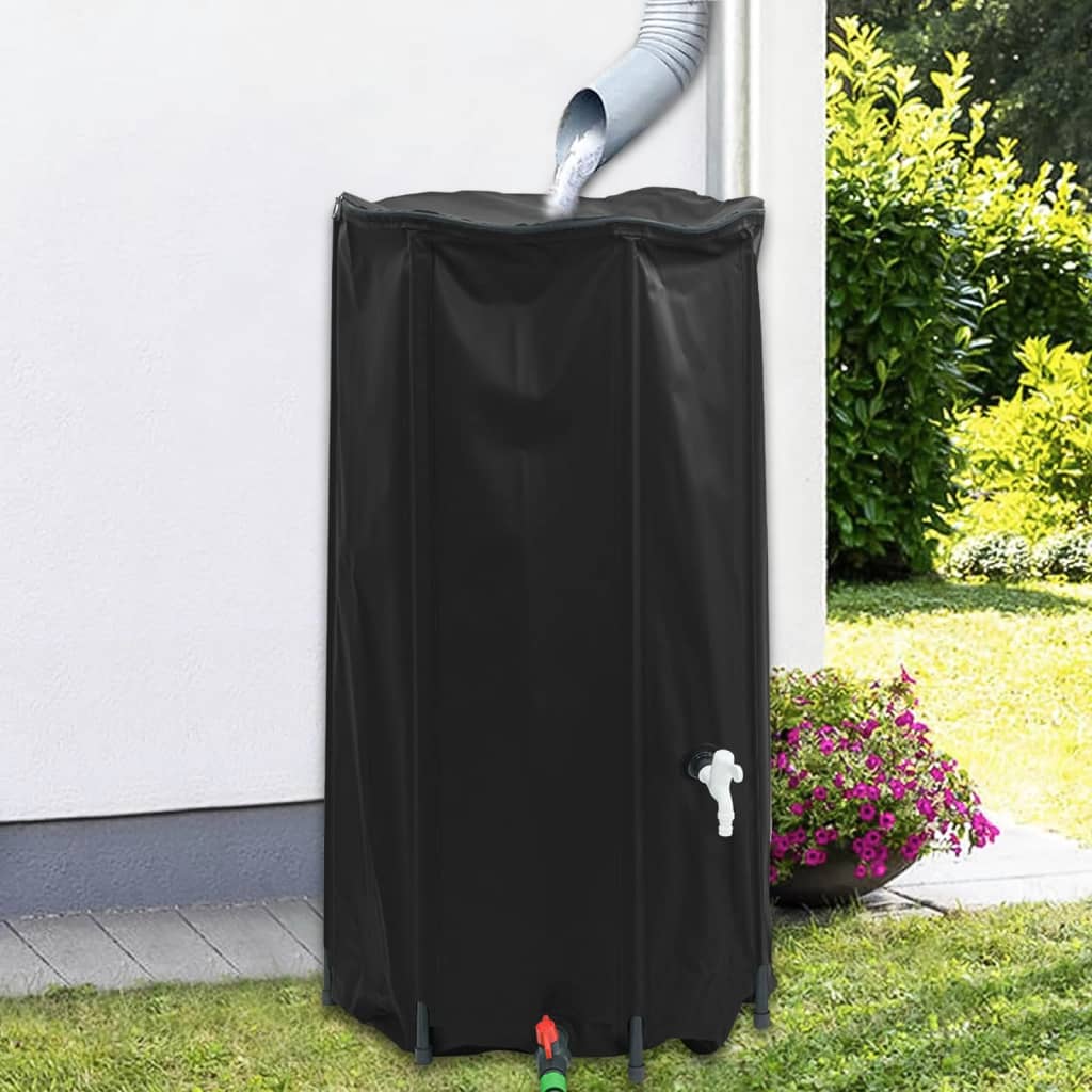 vidaXL Zbiornik na wodę, z kranikiem, składany, 100 L, PVC