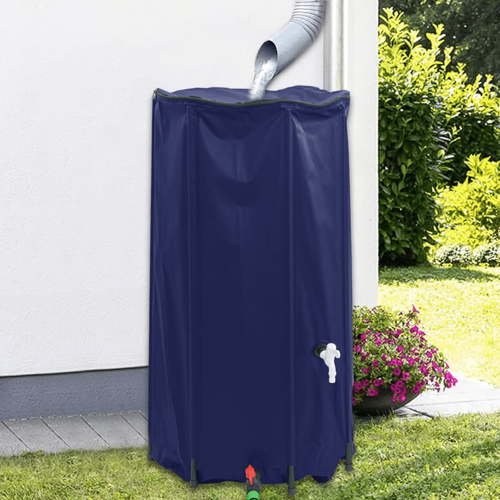 vidaXL Zbiornik na wodę, z kranikiem, składany, 100 L, PVC