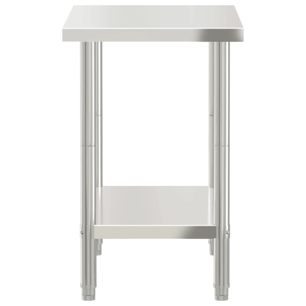 vidaXL Kuchenny stół roboczy, 82,5x55x85 cm, stal nierdzewna