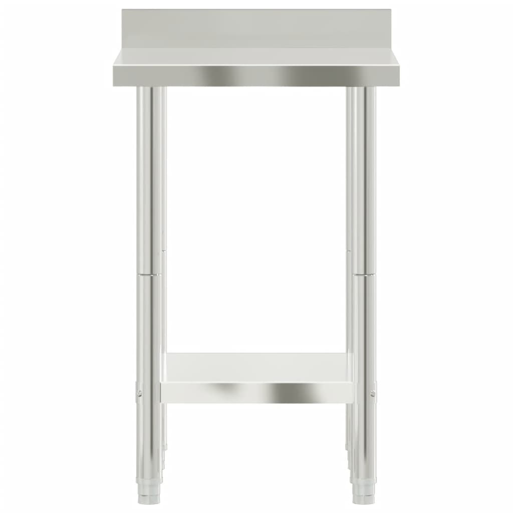 vidaXL Kuchenny stół roboczy z rantem, 55x55x93 cm, stal nierdzewna