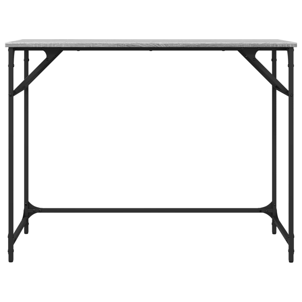 vidaXL Biurko, szary dąb sonoma, 100x45x76 cm, materiał drewnopochodny