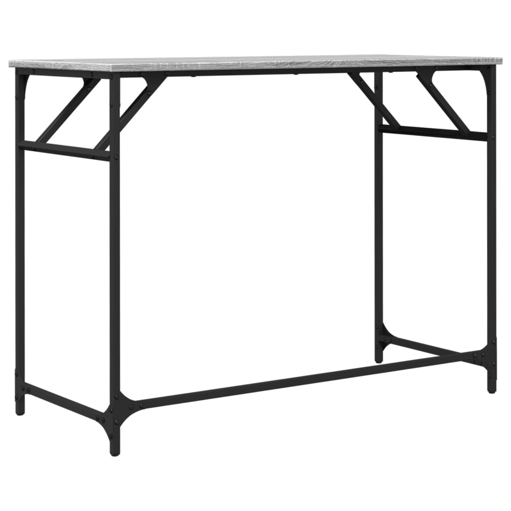 vidaXL Biurko, szary dąb sonoma, 100x45x76 cm, materiał drewnopochodny