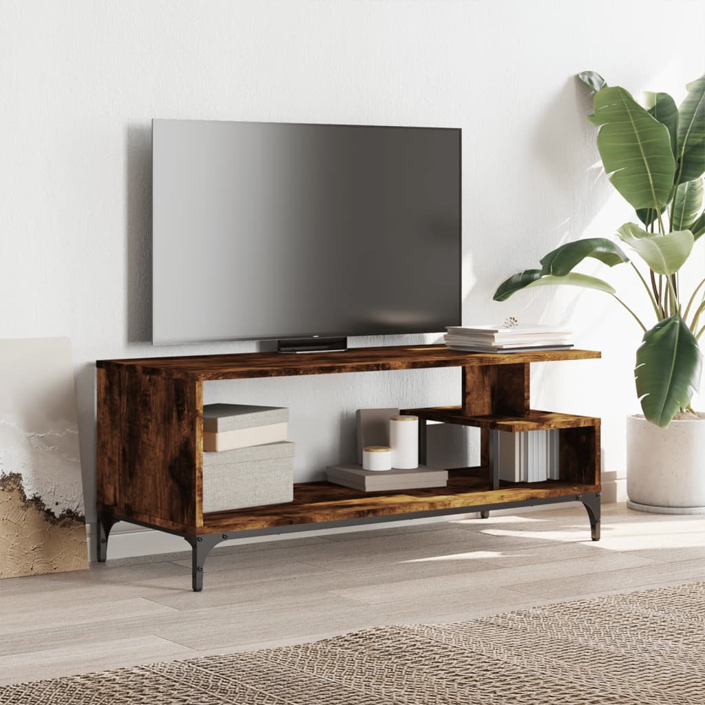 vidaXL Szafka RTV, przydymiony dąb, 102x40x41 cm