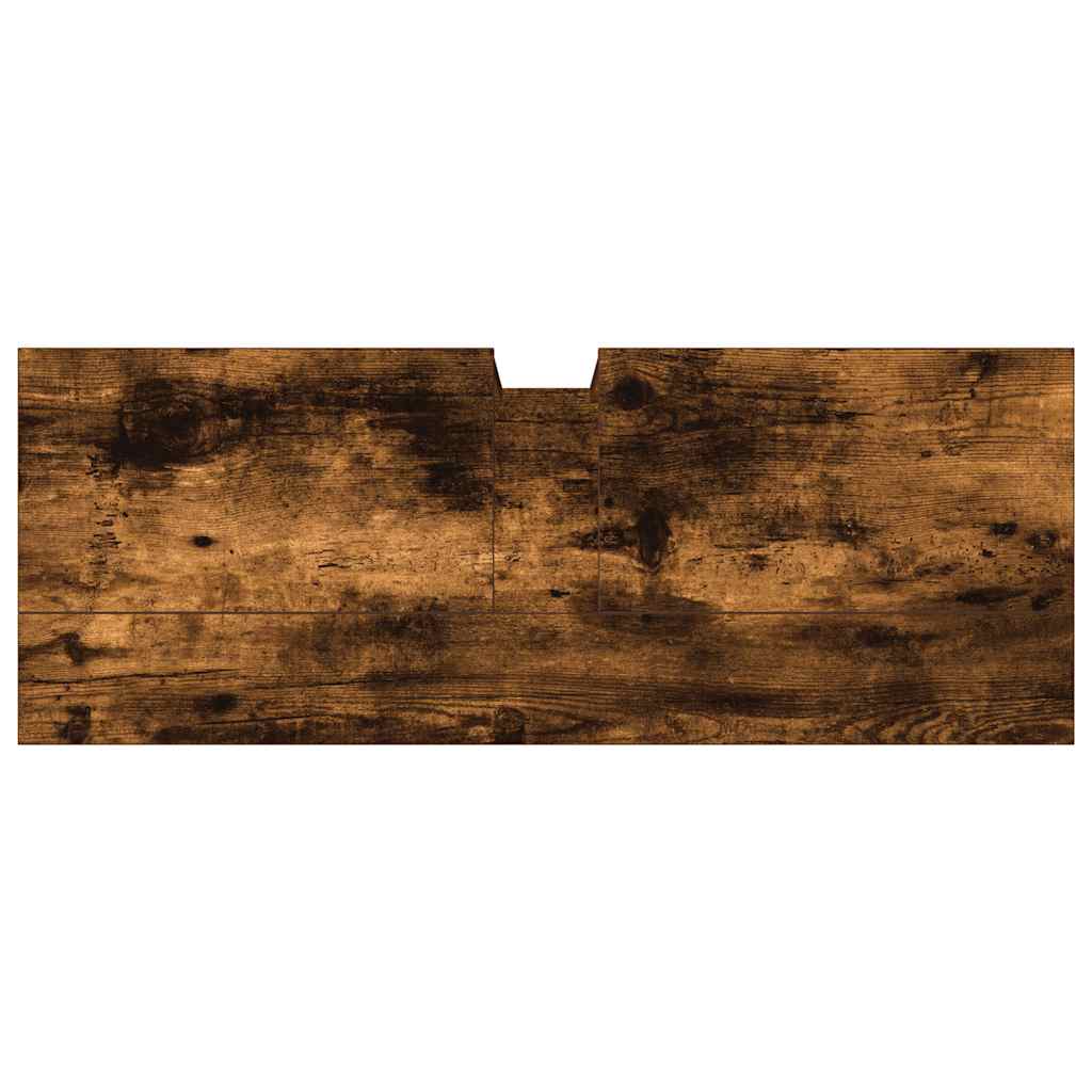 vidaXL Szafka pod umywalkę, przydymiony dąb, 80x30x60 cm