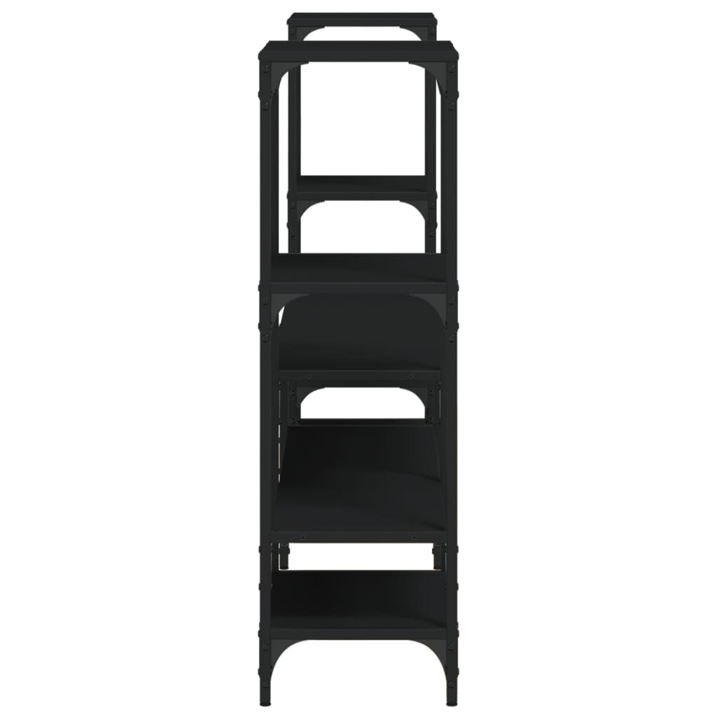 vidaXL Szafka pod TV, czarna, 206,5x28,5x95 cm
