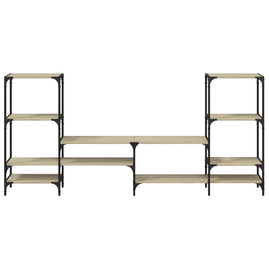 vidaXL Szafka pod TV, dąb sonoma, 206,5x28,5x95 cm