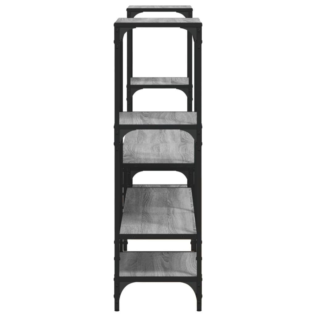vidaXL Szafka pod TV, szary dąb sonoma, 206,5x28,5x95 cm