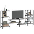 vidaXL Szafka pod TV, szary dąb sonoma, 206,5x28,5x95 cm