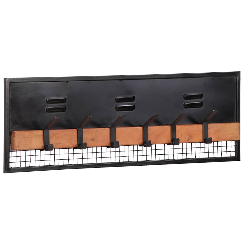 vidaXL Wieszak ścienny na ubrania 90x11x30 cm lite drewno mango