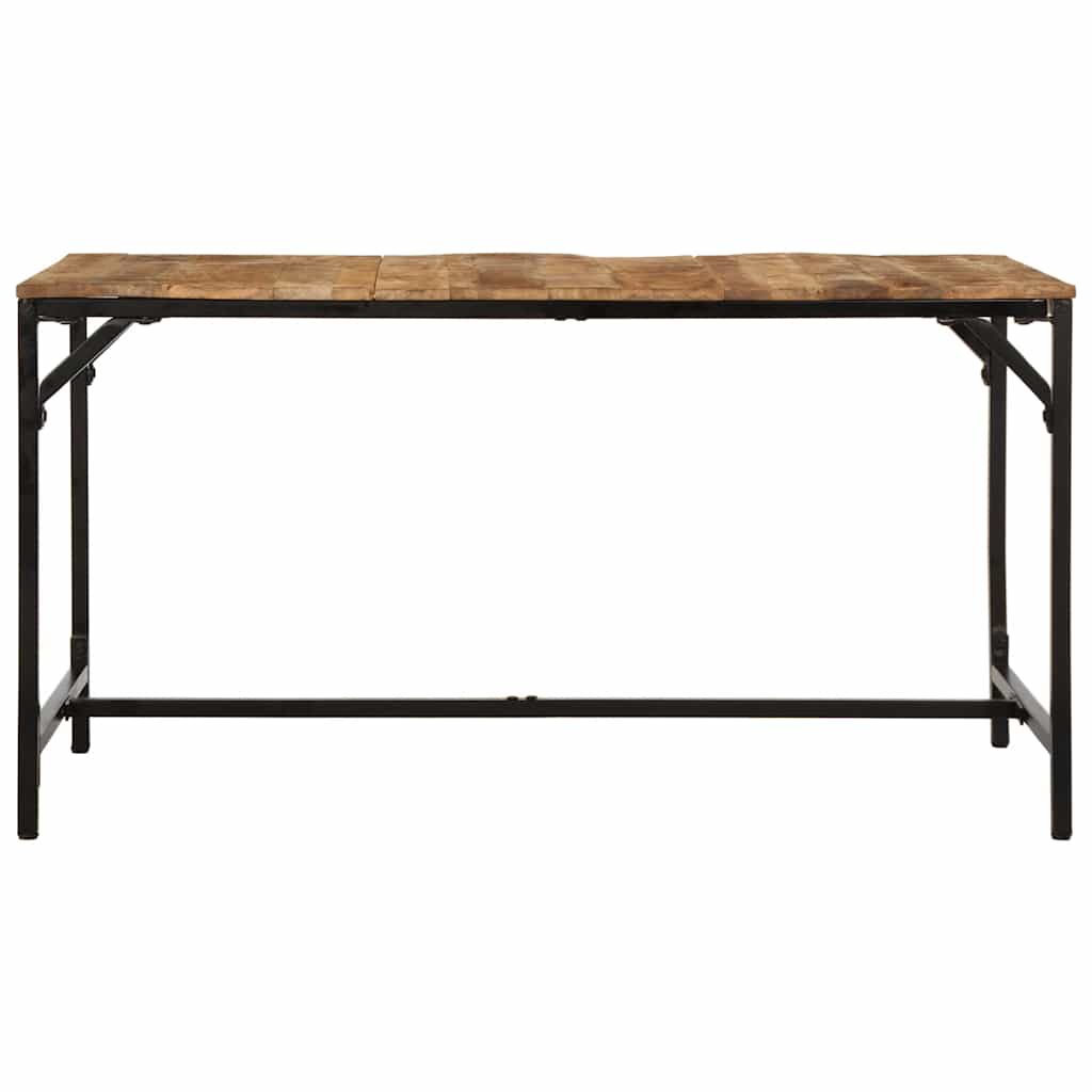 vidaXL Stół jadalny 140x70x75 cm Drewno lite surowe mango