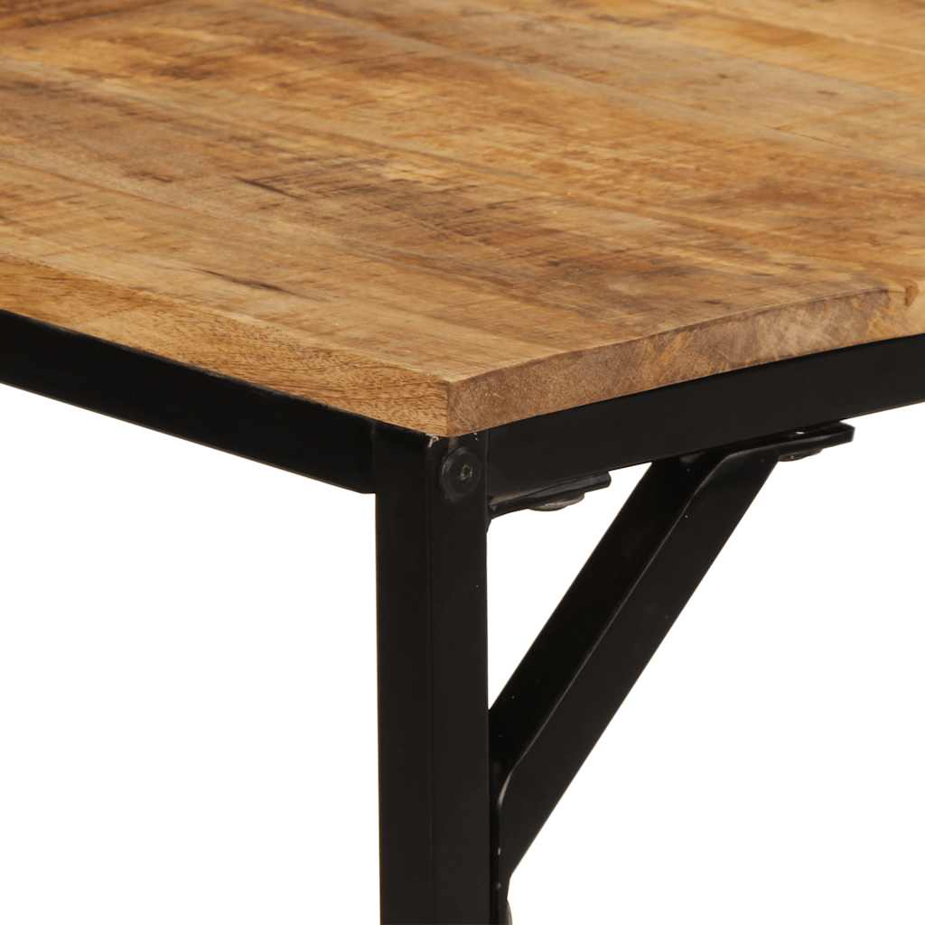 vidaXL Stół jadalny 140x70x75 cm Drewno lite surowe mango
