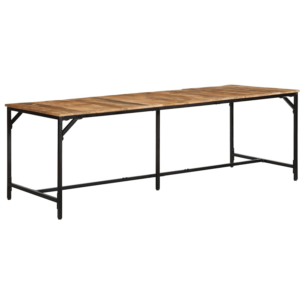 vidaXL Stół jadalny 220x90x75 cm Drewno lite surowe mango