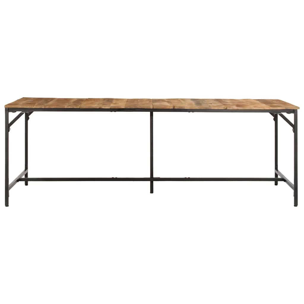 vidaXL Stół jadalny 220x90x75 cm Drewno lite surowe mango