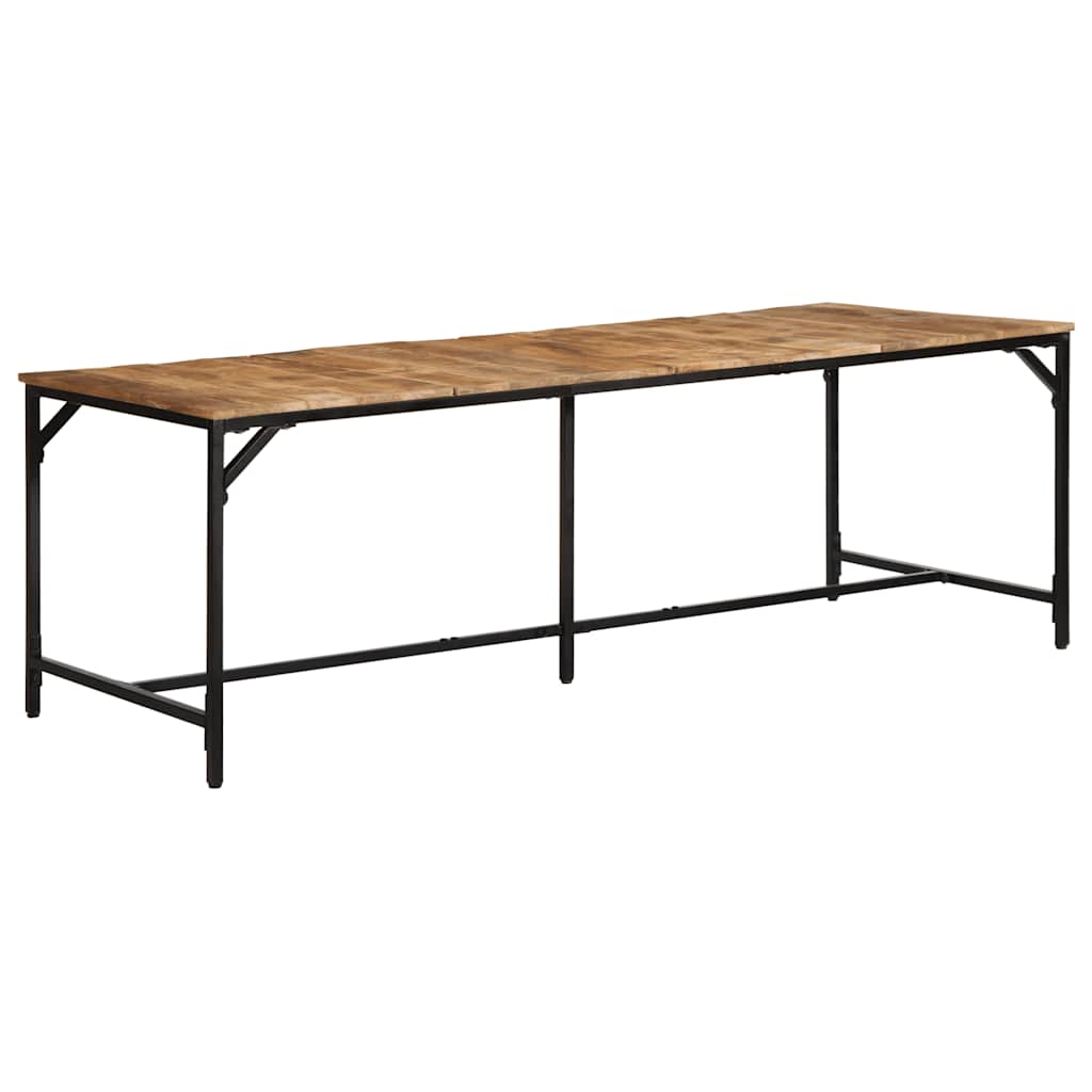 vidaXL Stół jadalny 220x90x75 cm Drewno lite surowe mango