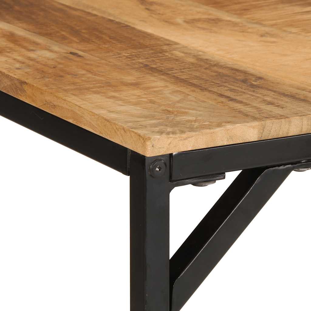 vidaXL Stół jadalny 220x90x75 cm Drewno lite surowe mango