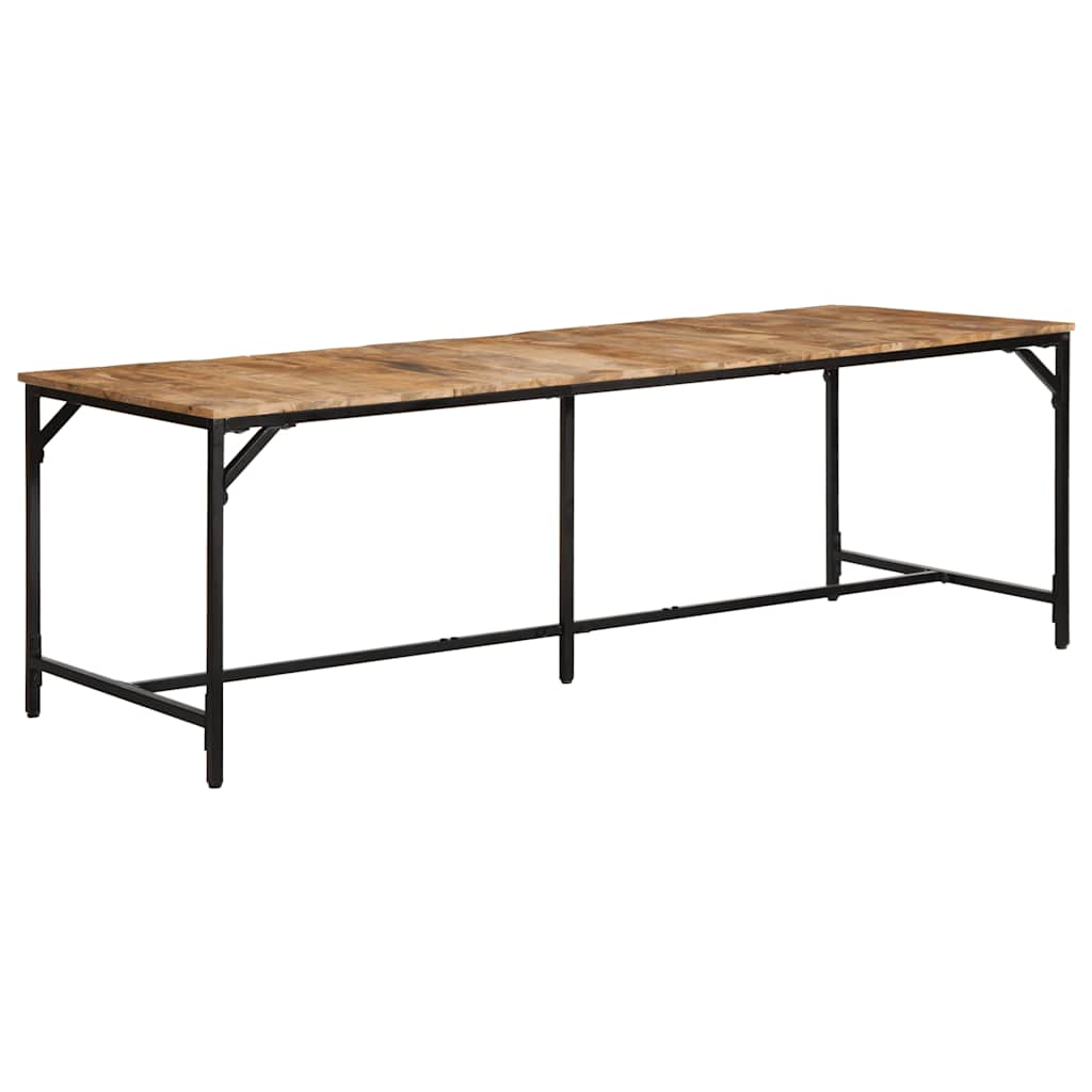 vidaXL Stół jadalny 220x90x75 cm Drewno lite surowe mango