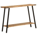 vidaXL Stolik konsolowy, 110x30x75 cm, lite drewno mango