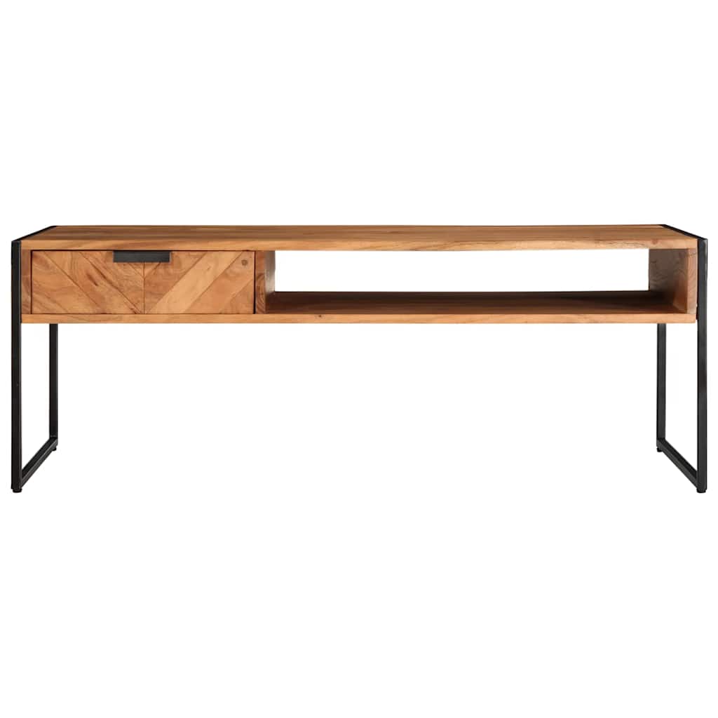 vidaXL Stolik kawowy, 110x55x40 cm, lite drewno akacjowe