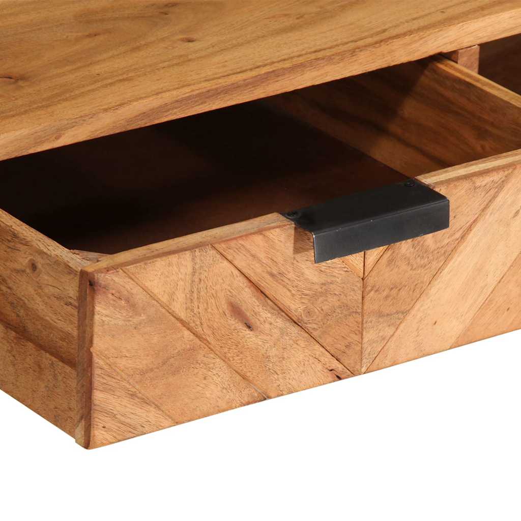 vidaXL Stolik kawowy, 110x55x40 cm, lite drewno akacjowe