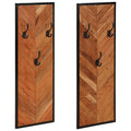 vidaXL Wieszaki na ubrania 2 szt. 35x1x90 cm Drewno lite Akacja
