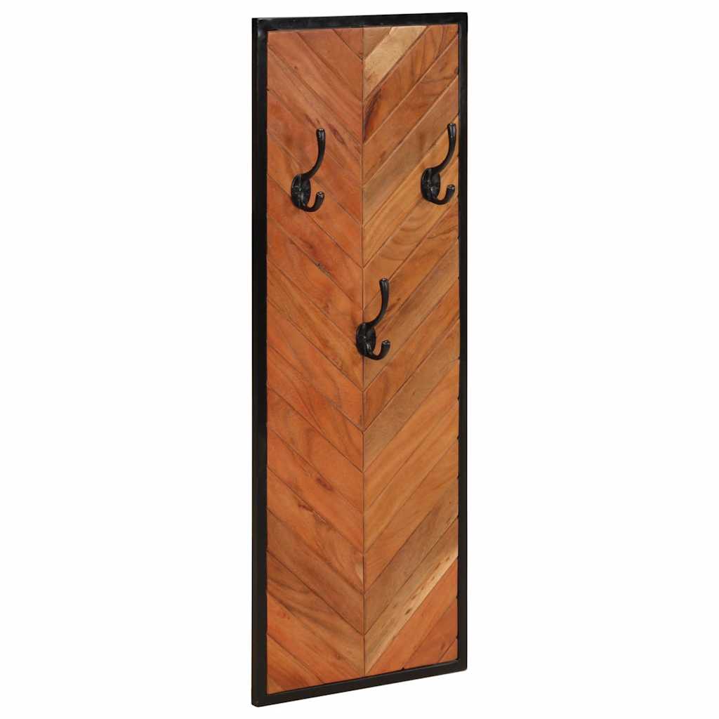 vidaXL Wieszaki na ubrania 2 szt. 35x1x90 cm Drewno lite Akacja