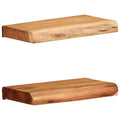 vidaXL Półki ścienne 2 szt. 30x20x3,5 cm Drewno lite Akacja
