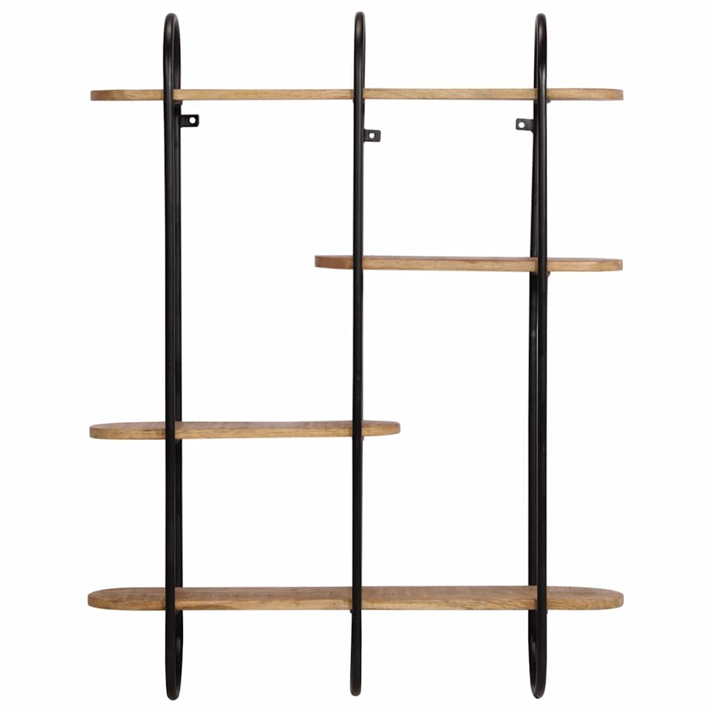 vidaXL Półka ścienna 90x20x116,5 cm lite drewno surowe mango