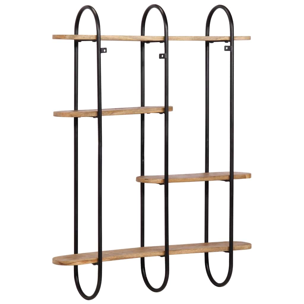 vidaXL Półka ścienna 90x20x116,5 cm lite drewno surowe mango