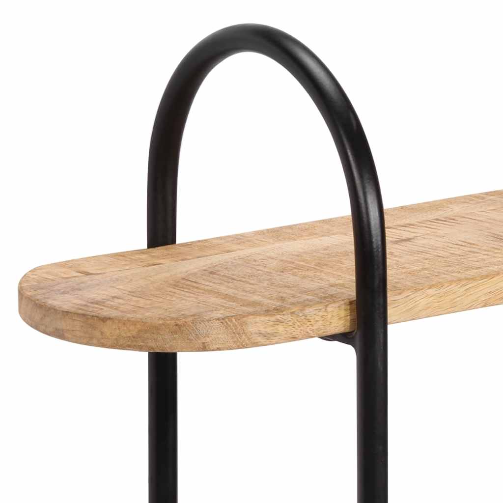 vidaXL Półka ścienna 90x20x116,5 cm lite drewno surowe mango