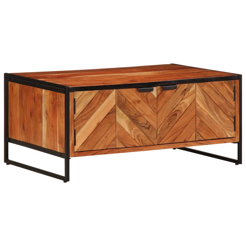 vidaXL Stolik kawowy, 90x55x40 cm, lite drewno akacjowe