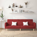 vidaXL 2-osobowa kanapa, winna czerwień, tapicerowana tkaniną