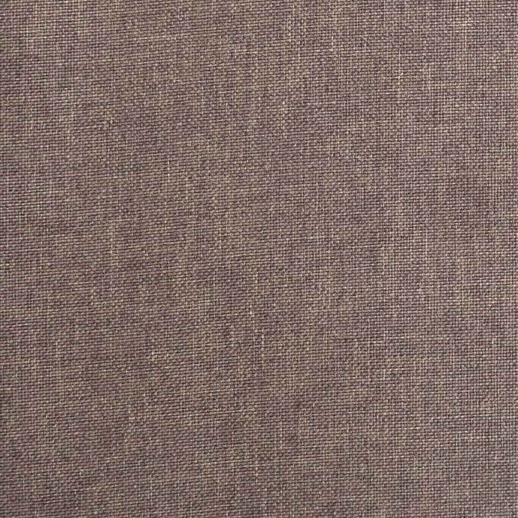 vidaXL 2-osobowa kanapa, 2 poduszki, kolor taupe, tapicerowana tkaniną
