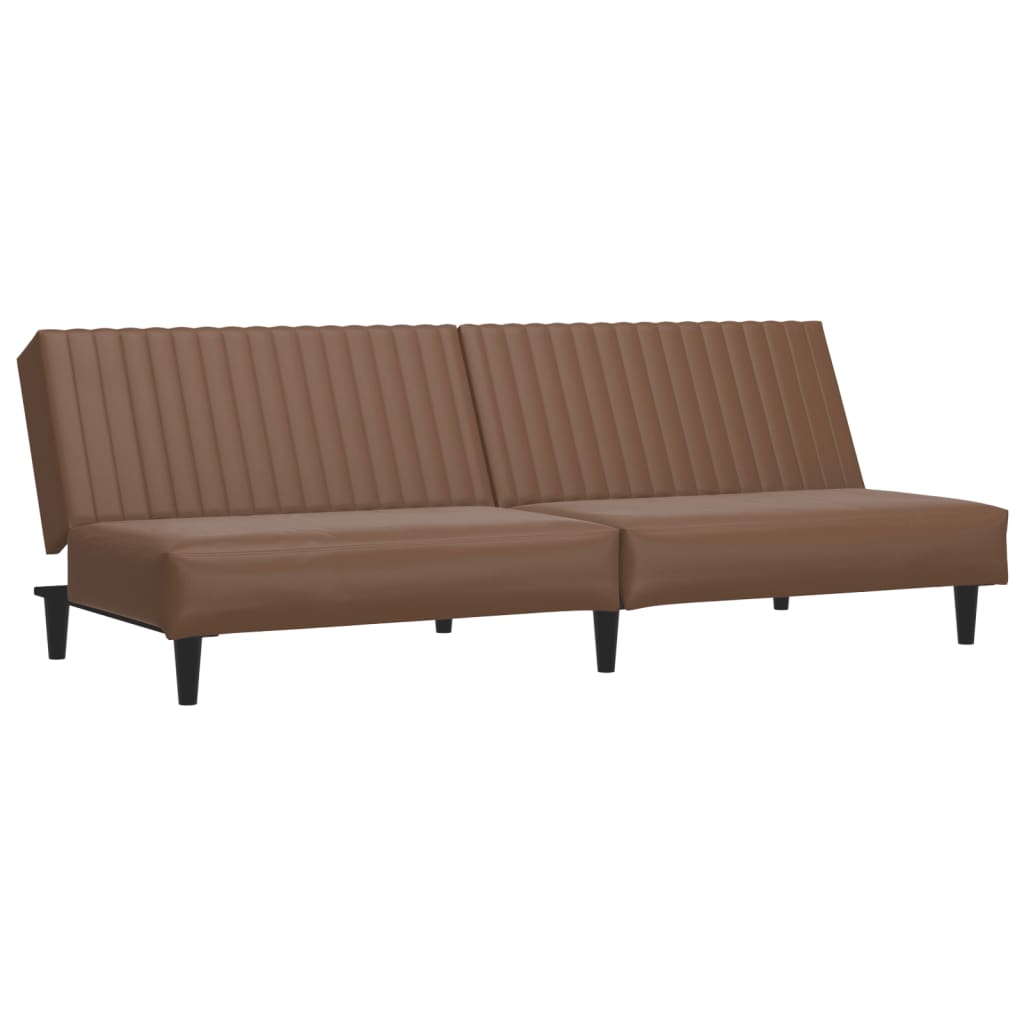vidaXL 2-osobowa sofa, brązowa, sztuczna skóra