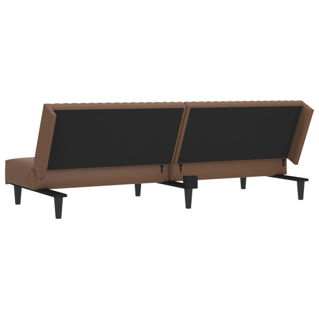 vidaXL 2-osobowa sofa, brązowa, sztuczna skóra