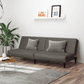 vidaXL 2-osobowa sofa, szara, sztuczna skóra