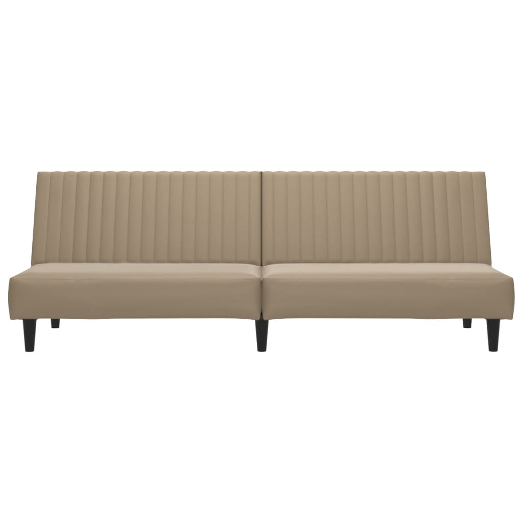 vidaXL 2-osobowa sofa, cappuccino, sztuczna skóra