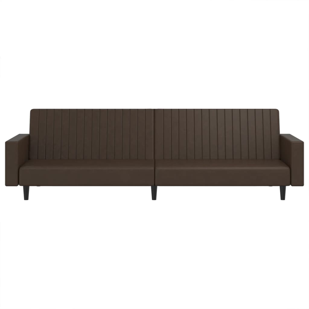 vidaXL 2-osobowa sofa, brązowa, sztuczna skóra