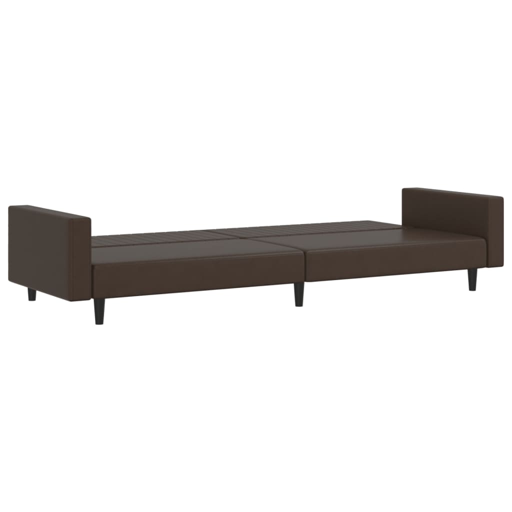 vidaXL 2-osobowa sofa, brązowa, sztuczna skóra