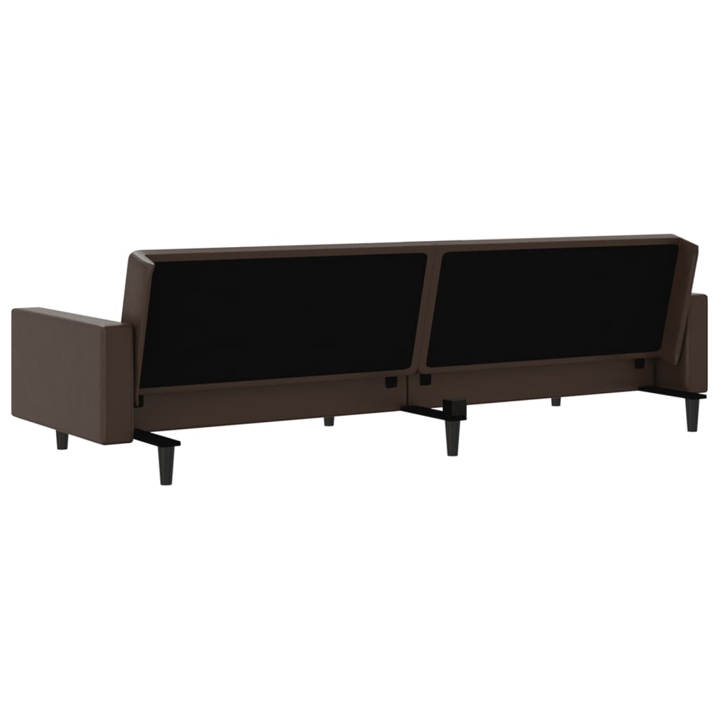 vidaXL 2-osobowa sofa, brązowa, sztuczna skóra