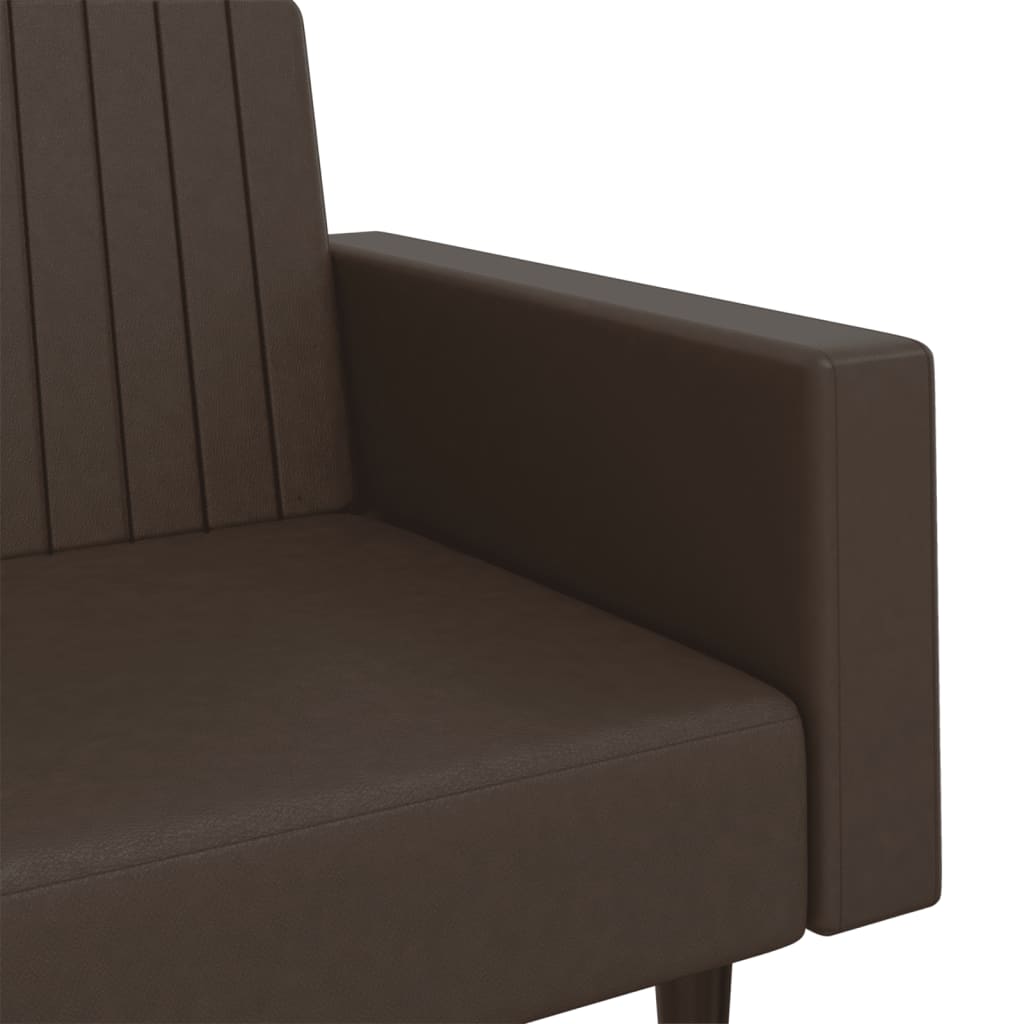 vidaXL 2-osobowa sofa, brązowa, sztuczna skóra