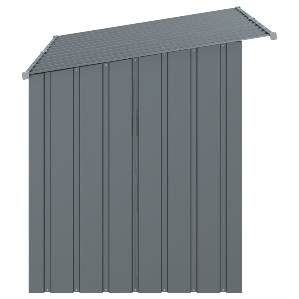 vidaXL Buda dla psa, z dachem, antracytowa, 153x91x110 cm, stal