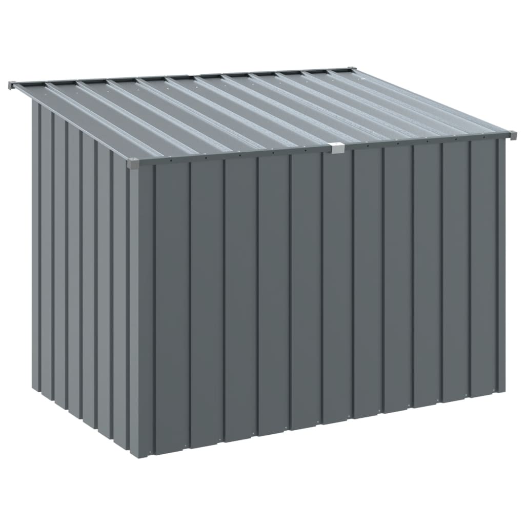 vidaXL Buda dla psa, z dachem, antracytowa, 153x91x110 cm, stal