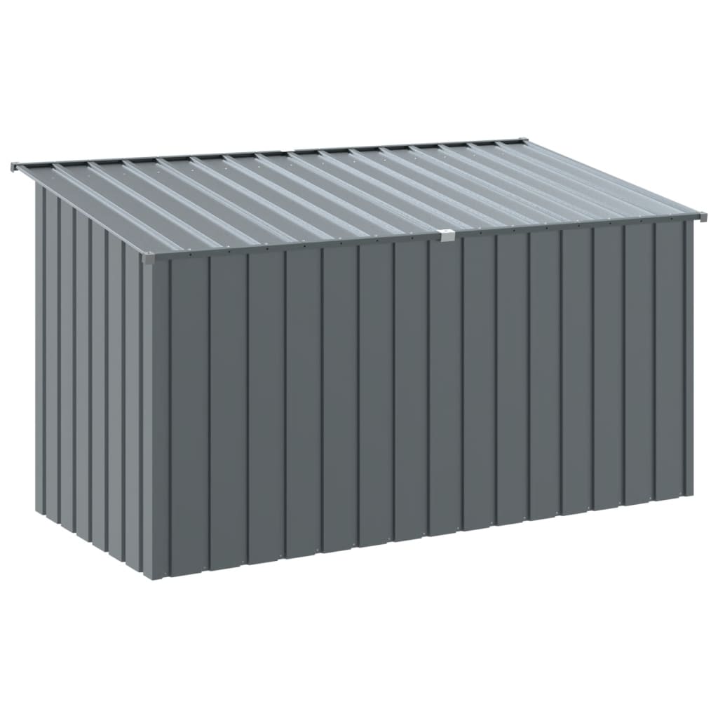 vidaXL Buda dla psa, z dachem, antracytowa, 196x91x110 cm, stal