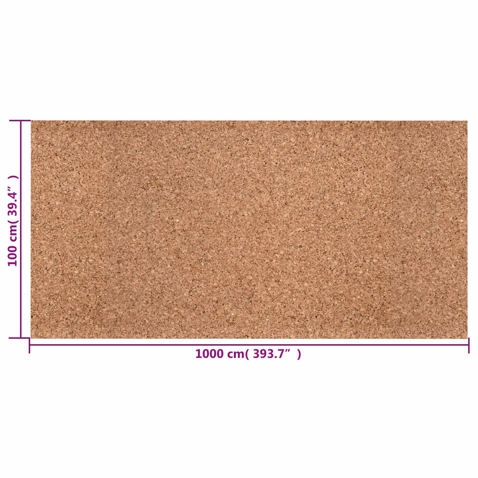 vidaXL Rolka korkowa brązowy 100 x 1000 x 0,5 cm korek