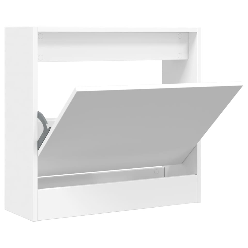vidaXL Szafka na buty, biała, 60x21x57 cm, materiał drewnopochodny