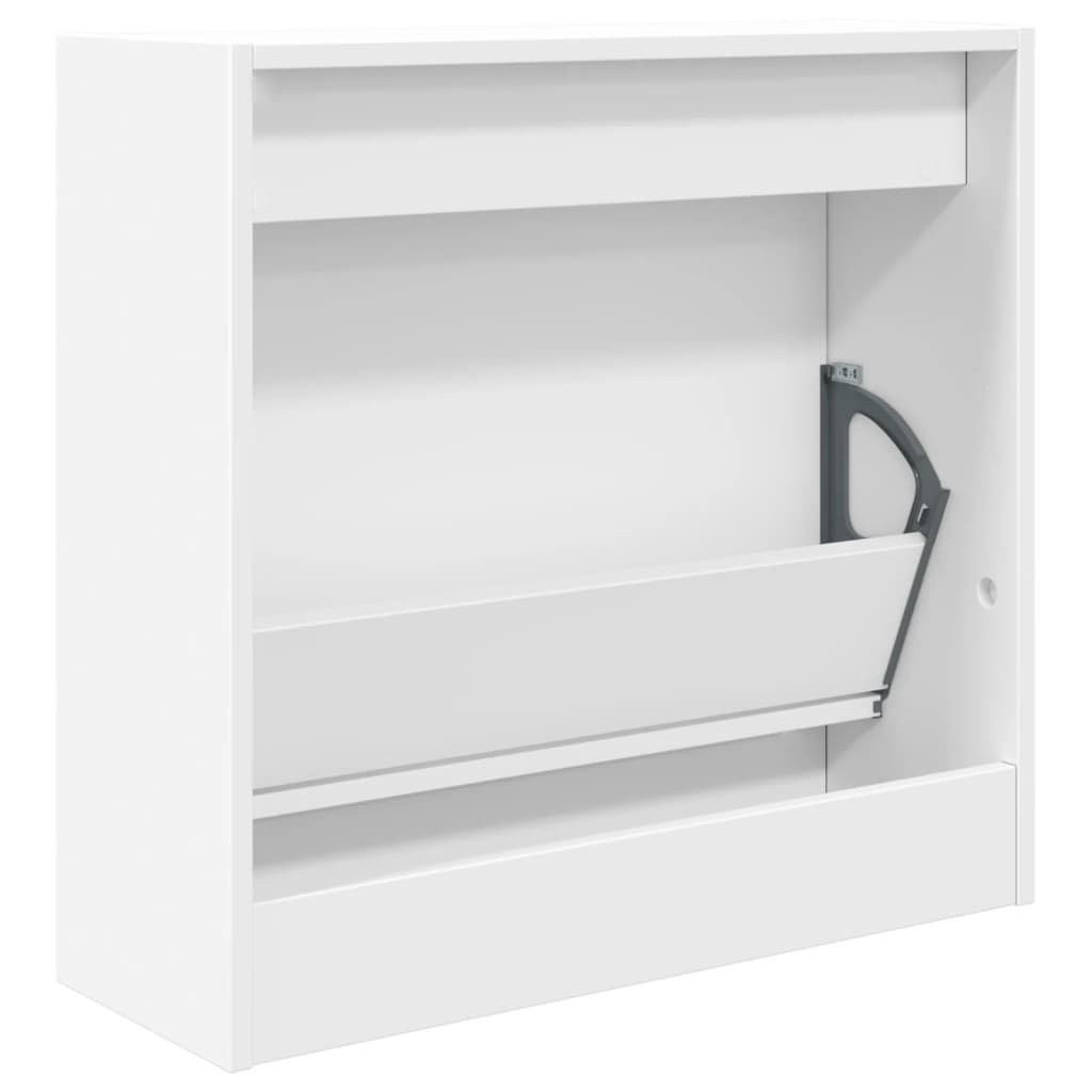 vidaXL Szafka na buty, biała, 60x21x57 cm, materiał drewnopochodny